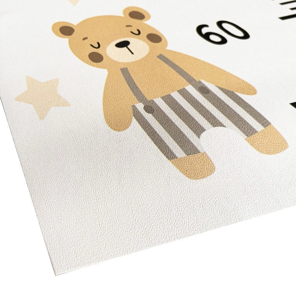Metro Parete Misura Crescita Bambini in PVC 36x120 Cm Righello Grafico Altezza Muro Bimbi DIS_I
