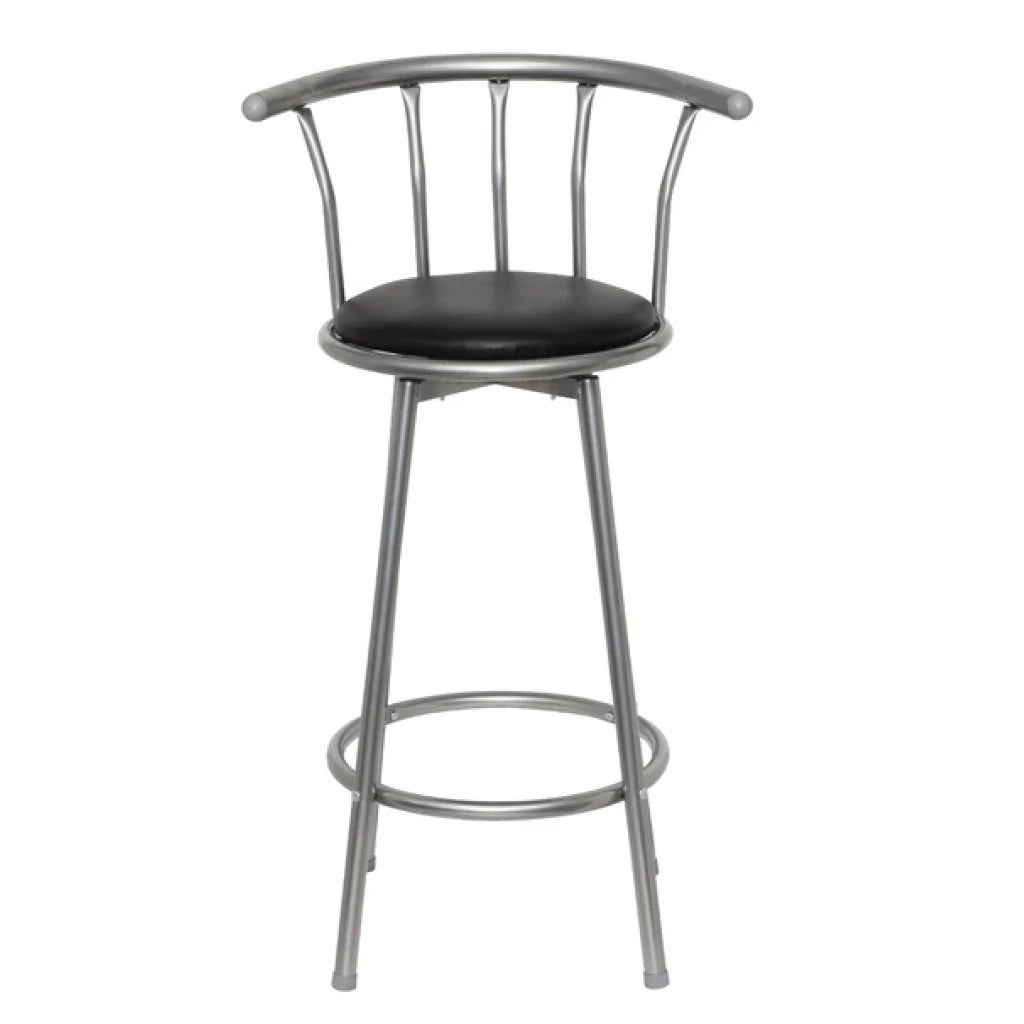 Set di 2 sgabelli da bar in legno nero dal design moderno 1202011