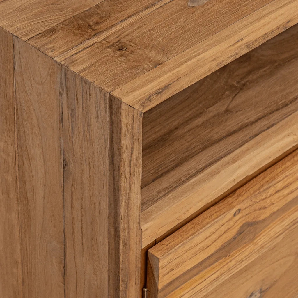 Credenza | Madia | Buffet da pranzo | Armadio da pranzo 80x30x60 cm in Legno Massello di Teak