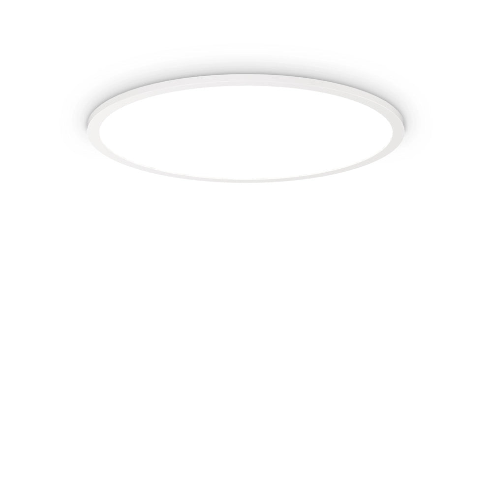 Plafoniera Moderna Fly Slim Alluminio-Plastiche Bianco Led 53W 4000K D60Cm