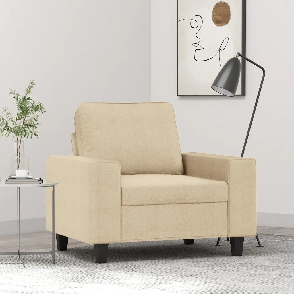 Poltrona Crema 60 cm in Tessuto 359377