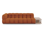 Cosmopolitan Design - Divano modulare destro "Sky" 4 posti in velluto terracotta 