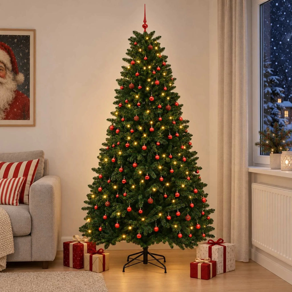 Albero di Natale artificiale verde medio con palline 300 cm 3467370