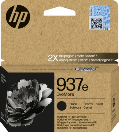 HP Cartuccia di inchiostro nero originale 937e EvoMore