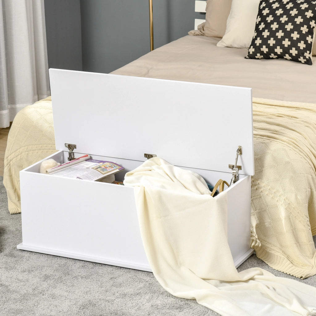 Banca portaoggetti con cassetti ¨C zephmum ¨C bianco 100x40x40 cm