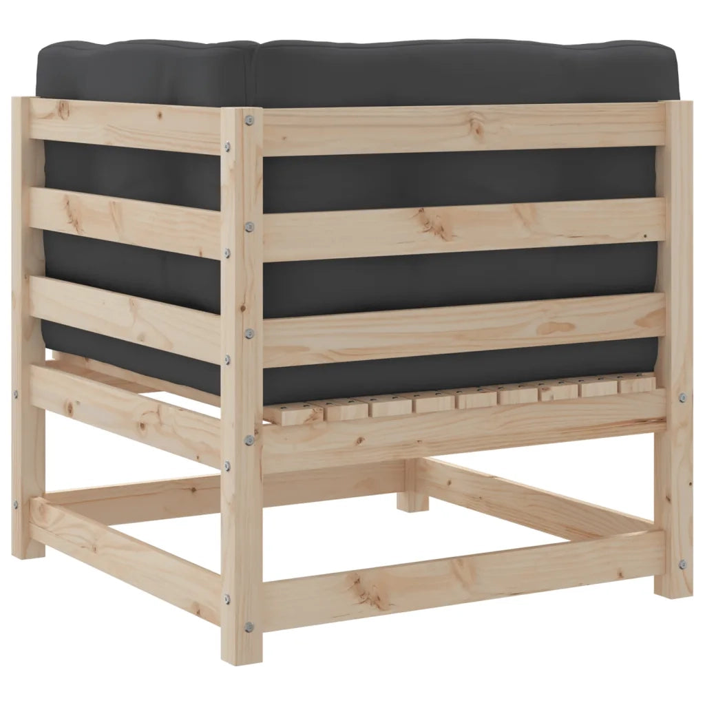 Set Divani da Giardino 7 pz con Cuscini Legno Massello di Pino 3295822