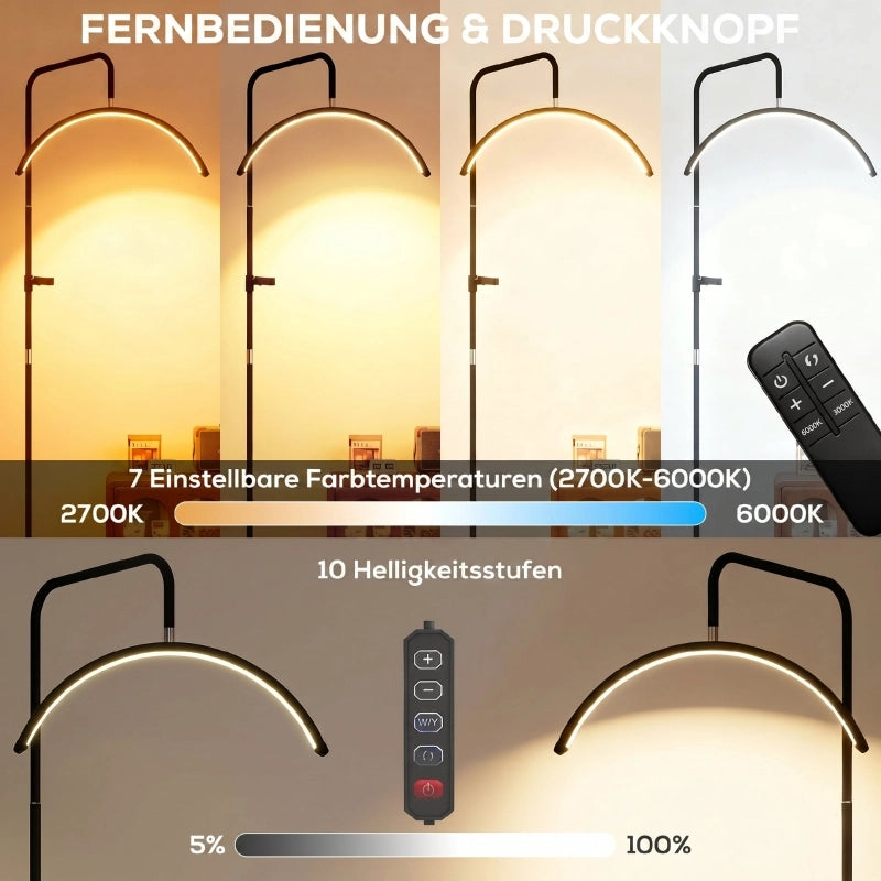 Lampada LED a mezzaluna per ciglia con supporto per telefono, anello luminoso per il trucco ruotabile a 350¡ã, luce calda con altezza regolabile.