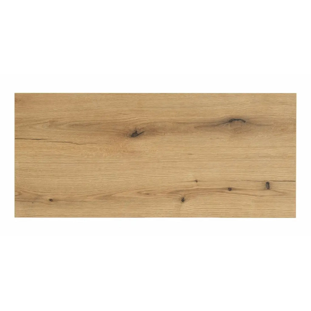Piano lavabo VANO – Colore quercia – L100 × P40 × H2 cm – Da appoggiare