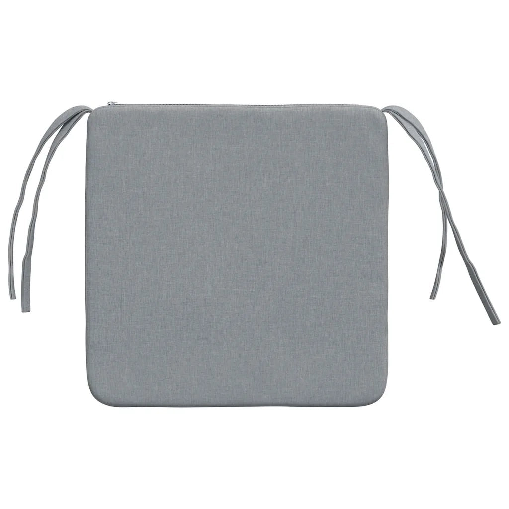 Cuscini per Seduta 4 pz | Cuscini per sedie Grigio chiaro 40 x 40 x 3 cm Tessuto
