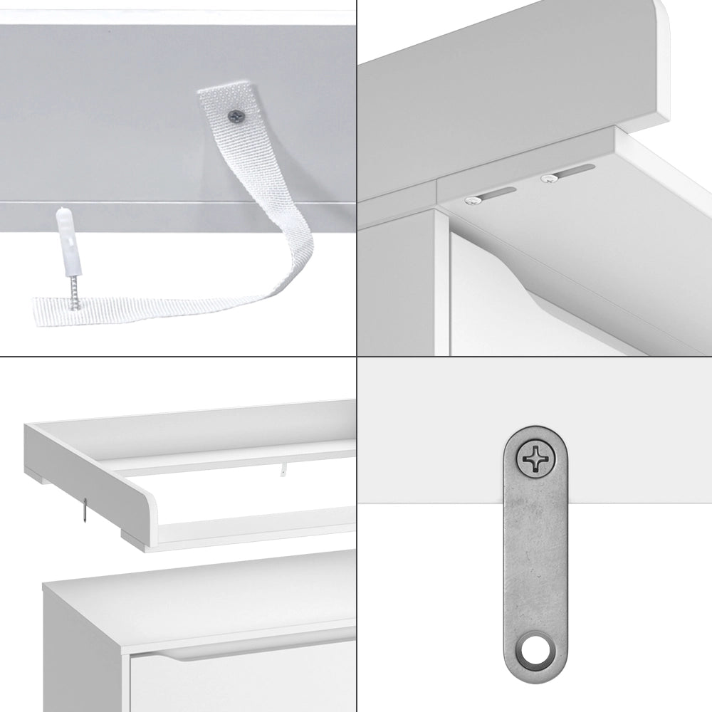Vicco Accessorio per il fasciatoio Bianco 80 x 76 cm