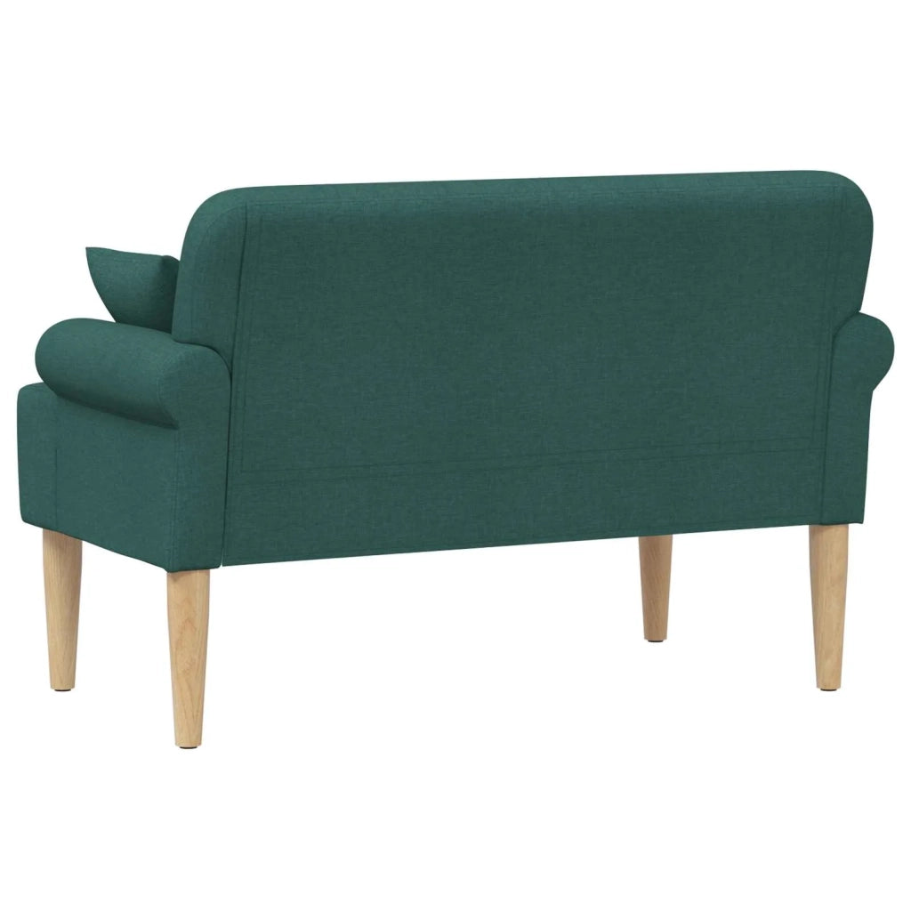Loveseat con bottoni imbottiti Verde Scuro 120 x 65 x 79 cm 42041814