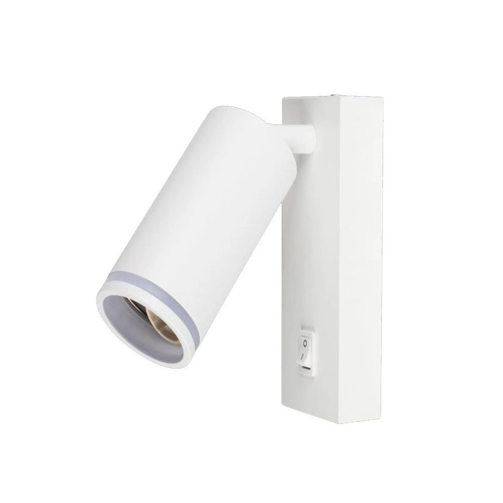 Trade Shop - Applique Da Muro Orientabile Con Interruttore On/off Con Attacco Gu10 In Alluminio Mr-02 -
