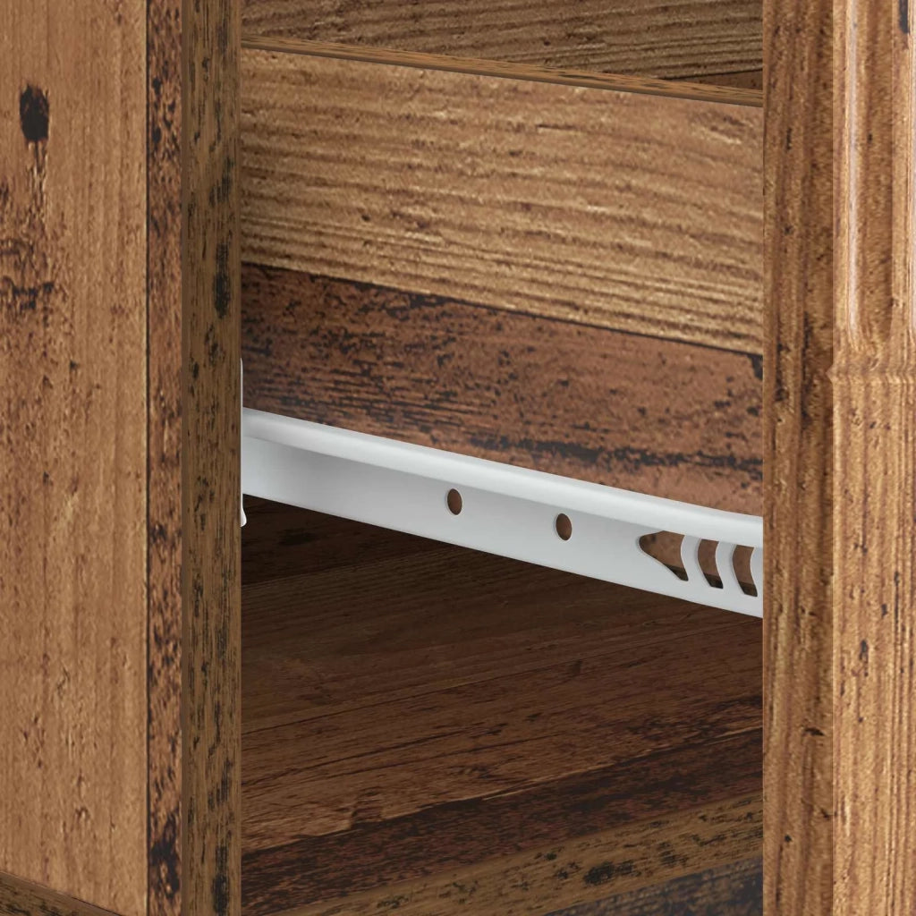 Tavolino da salotto con cassetto Legno antico 49 x 50 x 37 cm 895433