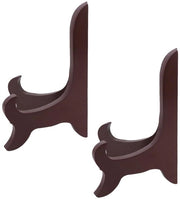 Piastra di Presentazione in Legno - 2 Pezzi - Piastra di Presentazione per Piatti Ø 10-15 cm - Piastra di Supporto per Tavola Stabile - Dimensioni 13x8,5 cm