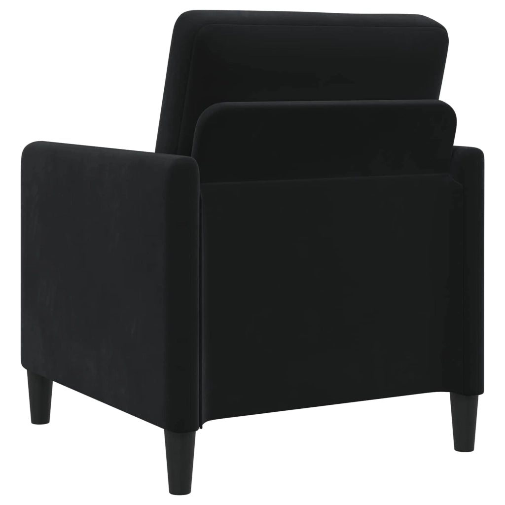 Set di Divani con Storage 2 pz Nero Poliestere 3429224