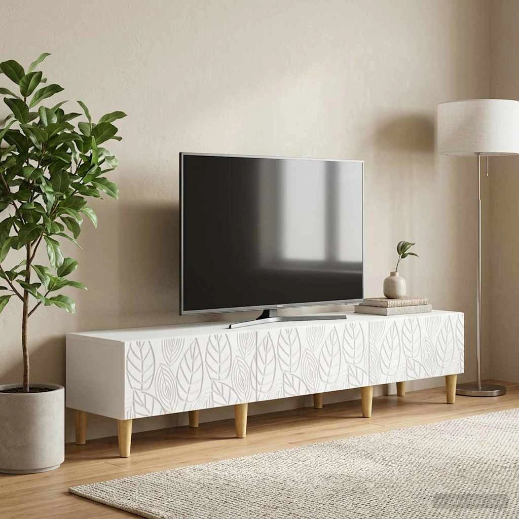 Mobile TV 147 x 34,5 x 30 cm Bianco Legno ingegnerizzato 895165