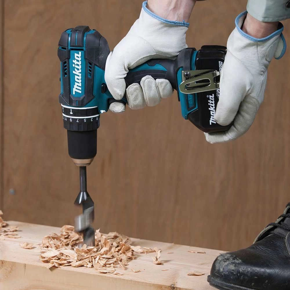 Makita DHP482RFX9 Akku-Schlagbohrschrauber 18V 1900 Giri/min Senza chiave 1,5 kg Nero, Verde