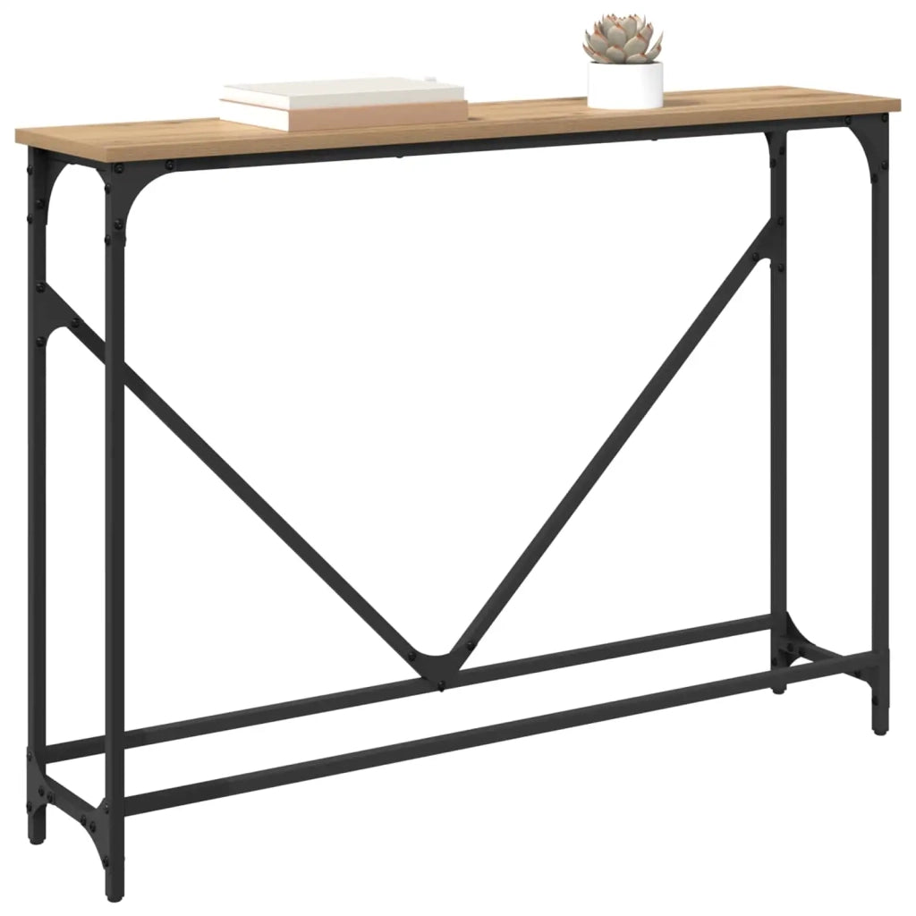 Tavolo consolle Rovere artigianale 102 x 23 x 75 cm 882221