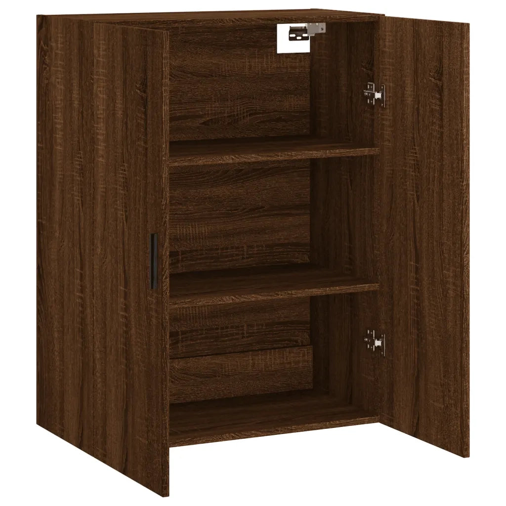 Mobile a Parete Rovere Marrone 69,5x34x90 cm 828443