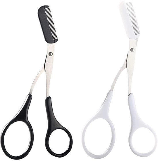 Set di Trimmer per Ciglia con Lama - Trimmer per Ciglia - Trimmer per Ciglia con Lama in Acciaio Inossidabile - 12,5 cm - 2 Pezzi