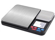 Ponderatore Digitale per Cucina - Ponderatore Ricaricabile con Doppio Piano di Peso 12 Unità - Display di Peso Top di Qualità Transparente Illuminato - Ponderatore per Alimenti - Erbe - Tè - Gioielli - Misurazione Cucina Precisa