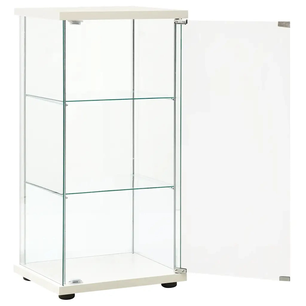 Armadietto Portaoggetti in Vetro Temperato Bianco cod mxl 50475