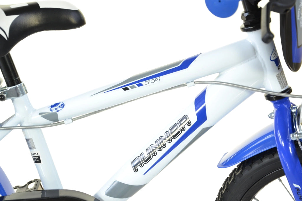 SCH RUNNER 16", bicicletta per bambini, adatta a bambini tra i 5 e i 7 anni, per altezza tra 105 e 135 cm, con campanell