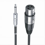 Trade Shop - Cavo Jack 6.5 Mm Mono A Xlr Femmina Audio Prolunga Per Microfono 1.8 Mt Jxlr-01 -