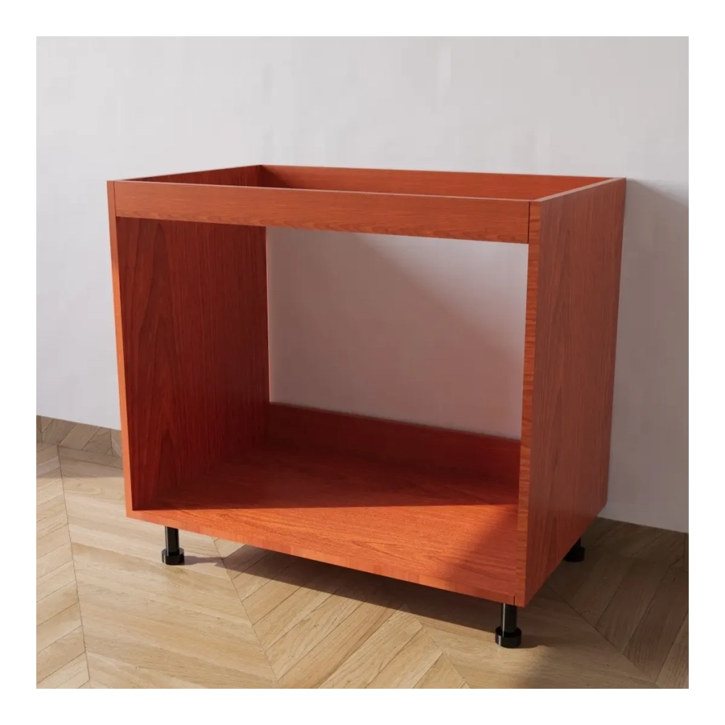 Base da lavello da incasso con Le Seguenti Misure l=80 cm p=55,5 cm h=72 cm Colore Ciliegio con spedizione in Kit senza Ante
