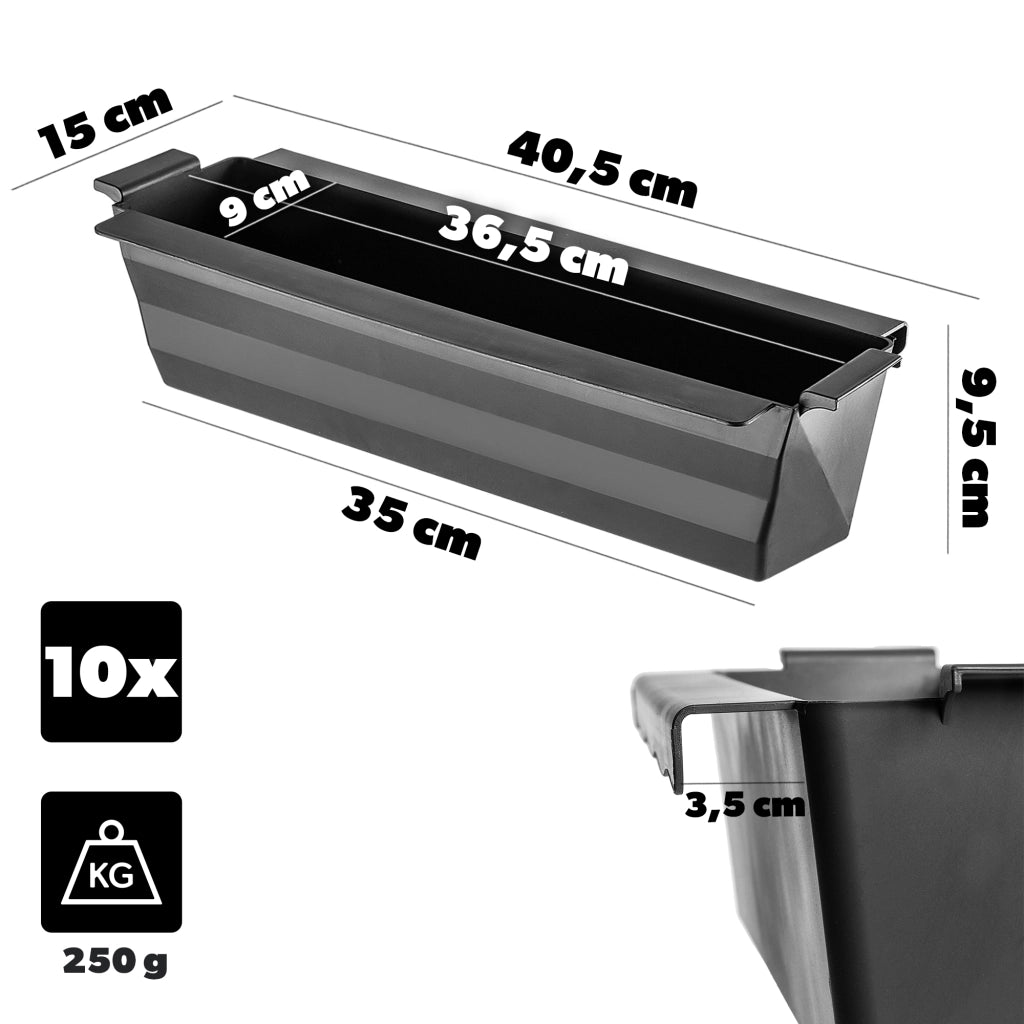 Vaso da fiori KADAX Vasi da fiori per Europallets Box 40 cm Vaso da fiori 10 pezzi