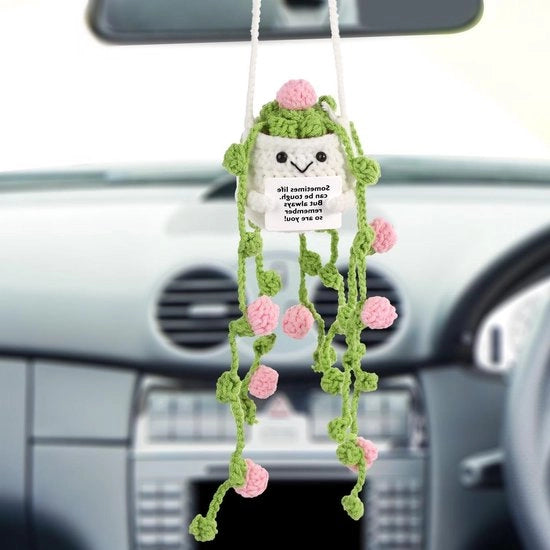 Pop in Tessuto per Supporto Emotivo e Decorazione per Auto - Con Piante di Cucito - Adatto per Adulti e Bambini