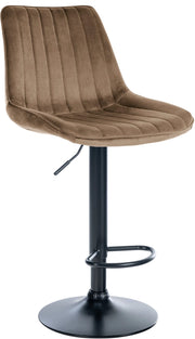 Sgabello Toni Velvet marrone,nero