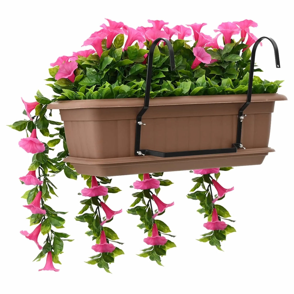 Fiori Artificiali Rosso Porpora 55 x 20 x 55 cm PE e Acciaio 42042384