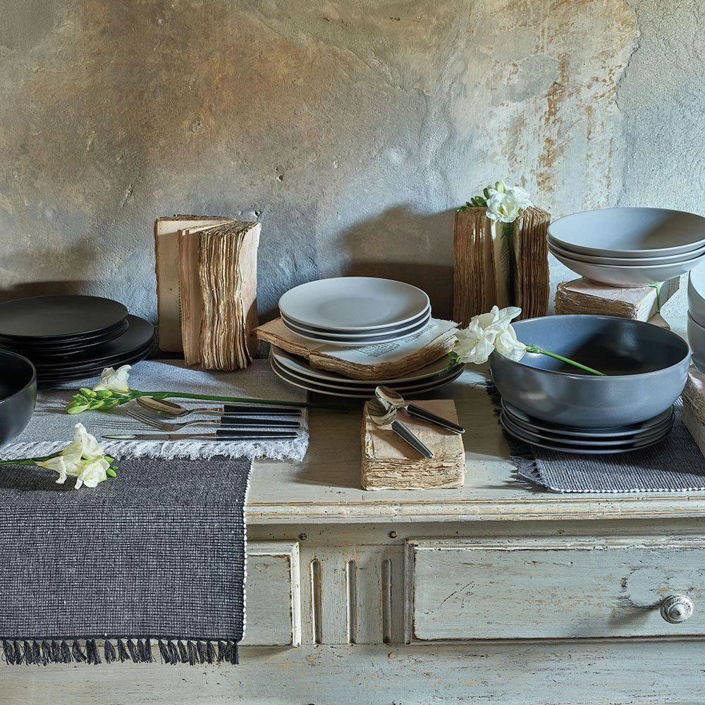 Tognana Porcellane Zen set di posate 24 pz Antracite, Stainless steel