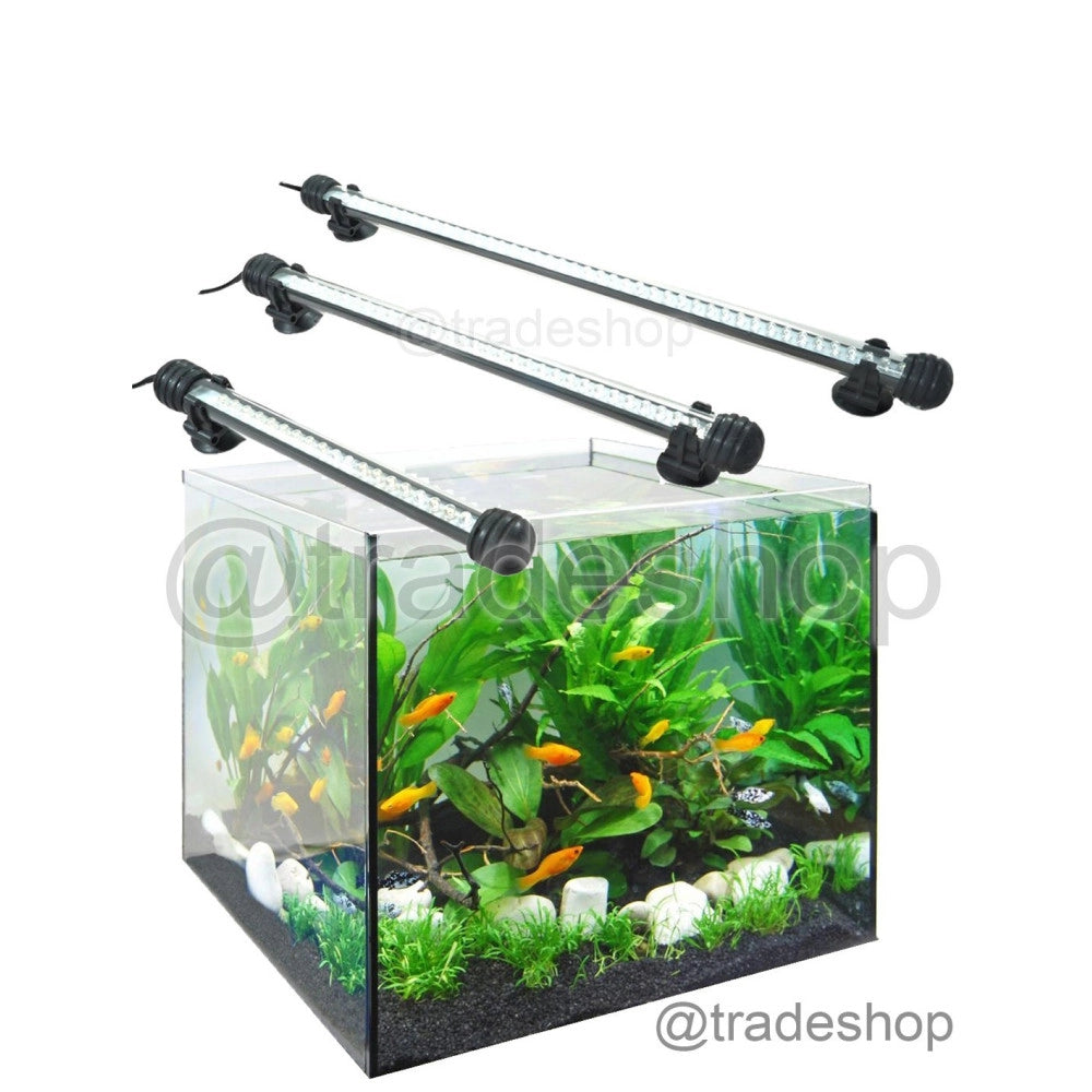 Trade Shop - Lampada Immersione Led Per Acquario Tubo Led T4 Dee Luce Pesci Bianca Rgb Blu -