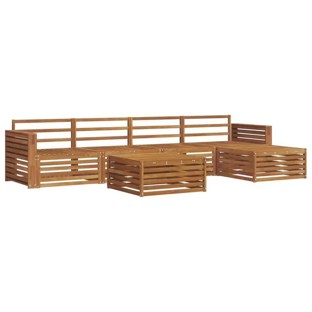Set di divani da esterno 6 pcs Naturale