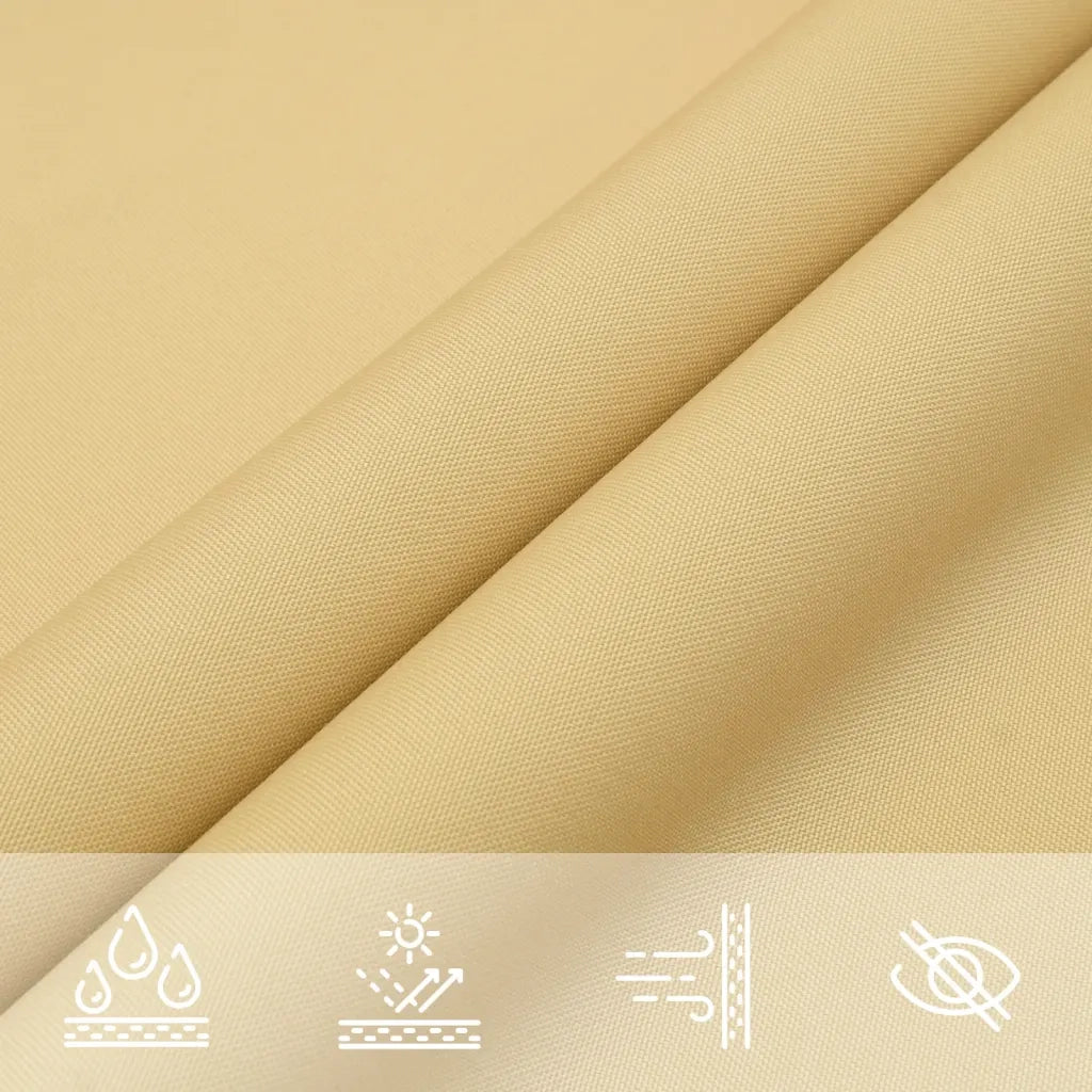 Vela Parasole-Telo Ombra-Vela Ombreggiante Sabbia 3x2 m 100% Poliestere Oxford