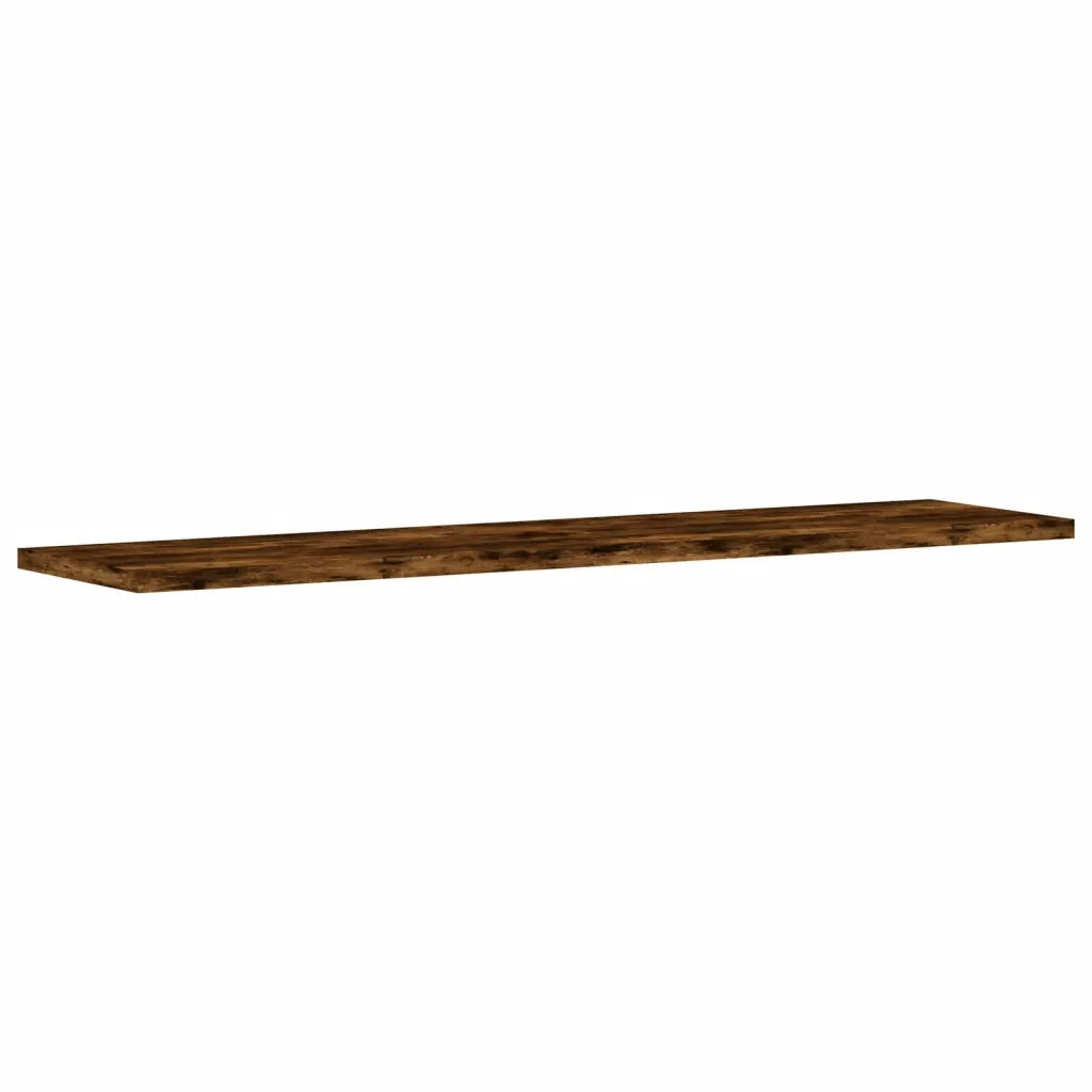 Mensole Parete 4pz Rovere Fumo 80x20x1,5 cm Legno Multistrato