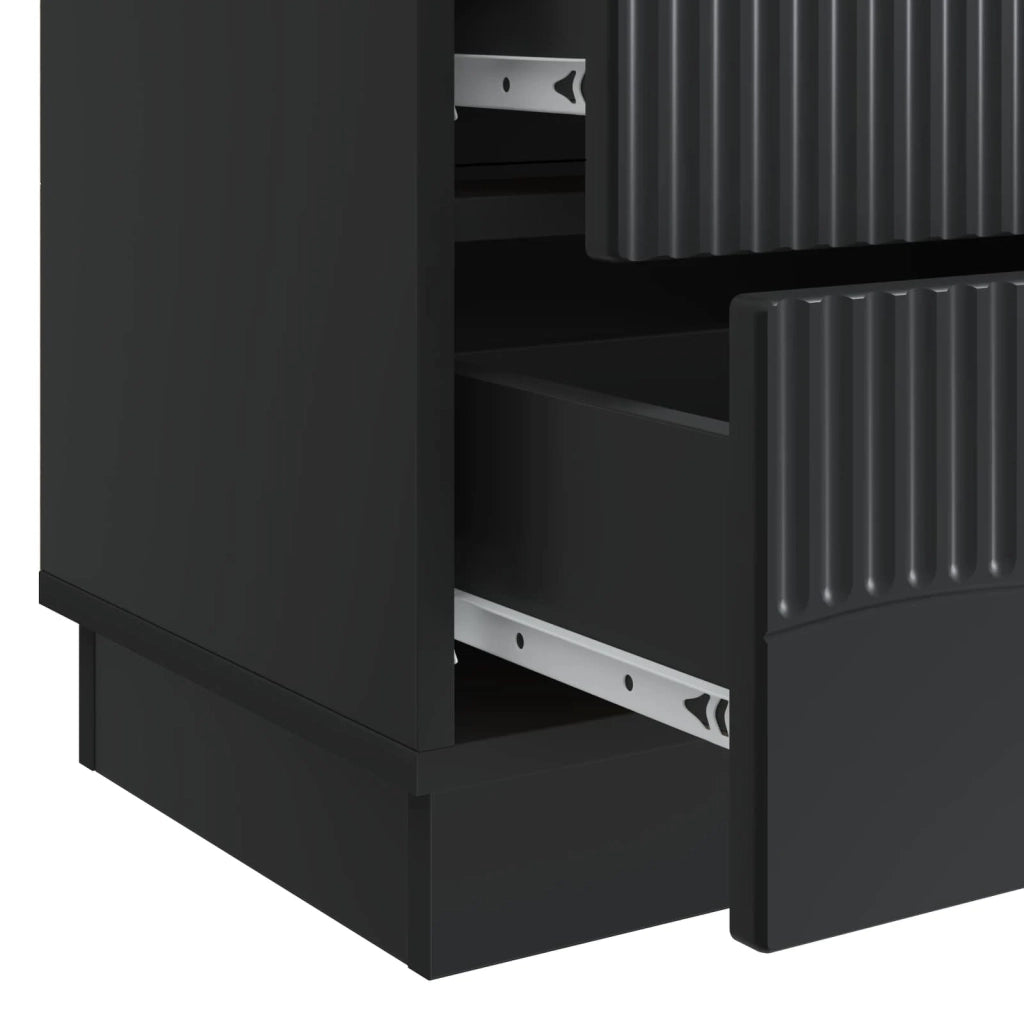 Armadio da Notte Nero 62 x 34,5 x 44,5 cm Legno ingegnerizzato 895236