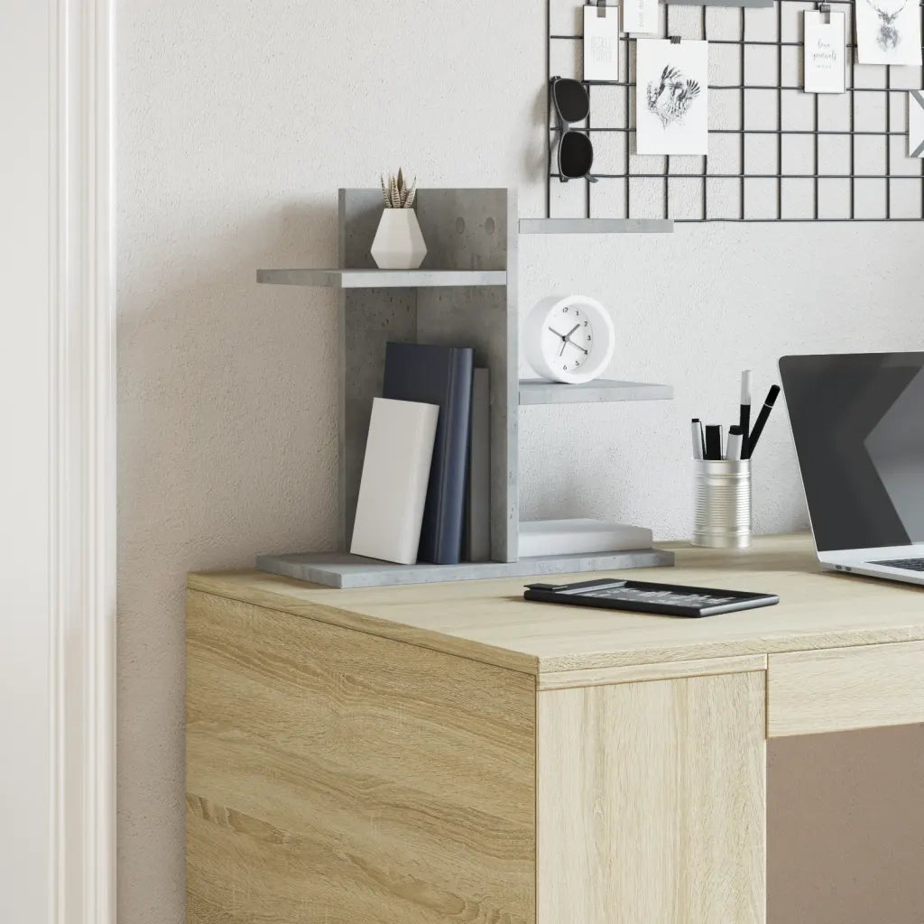 vidaXL Organizer da Scrivania Bianco 42x21,5x42 cm Legno Multistrato