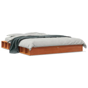 Letto matrimoniale | Letto per adulti | Letto senza Materasso Marrone Cera 160x200 cm in Legno di Pino