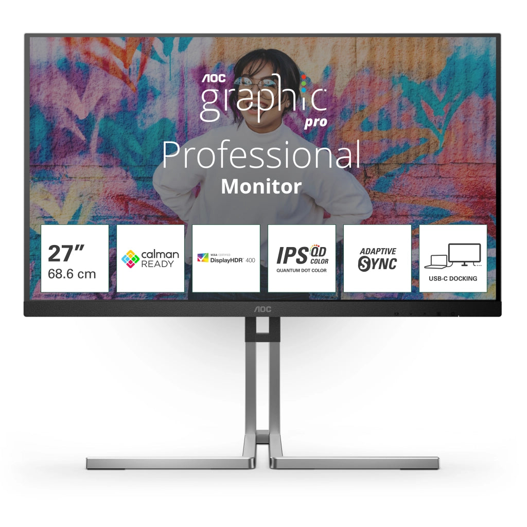 MON 27IPS QHD HDMI DP  USBC USB MM AOC Q27U3CV REG ALTEZZA PIVOT
