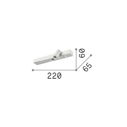 Applique Bonne Nuit 2 Luci Led Integrato Nera