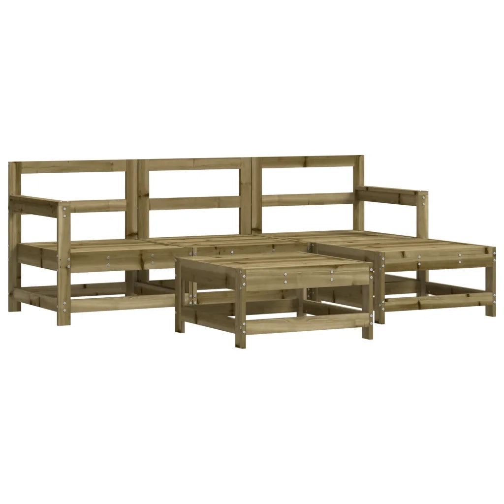 Set Salotto da Giardino 5 pz in Legno Impregnato di Pinocod mxl 93976
