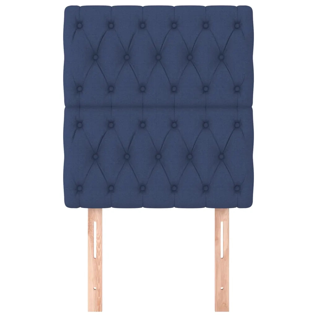 Testiera 2 pz Blu 80 x 7 x 78/88cm in Tessuto