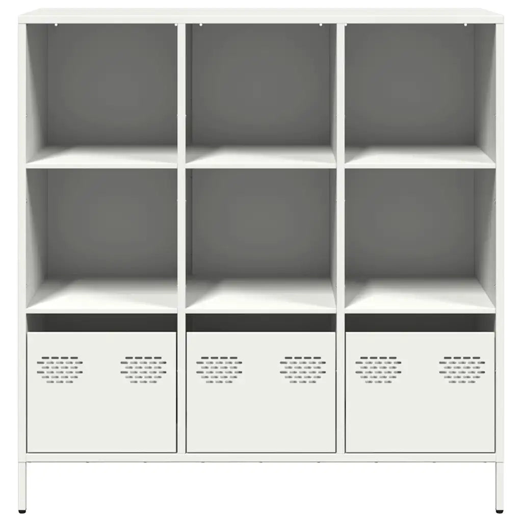 Credenza Bianca 101,5x39x103,5 cm in Acciaio 851393