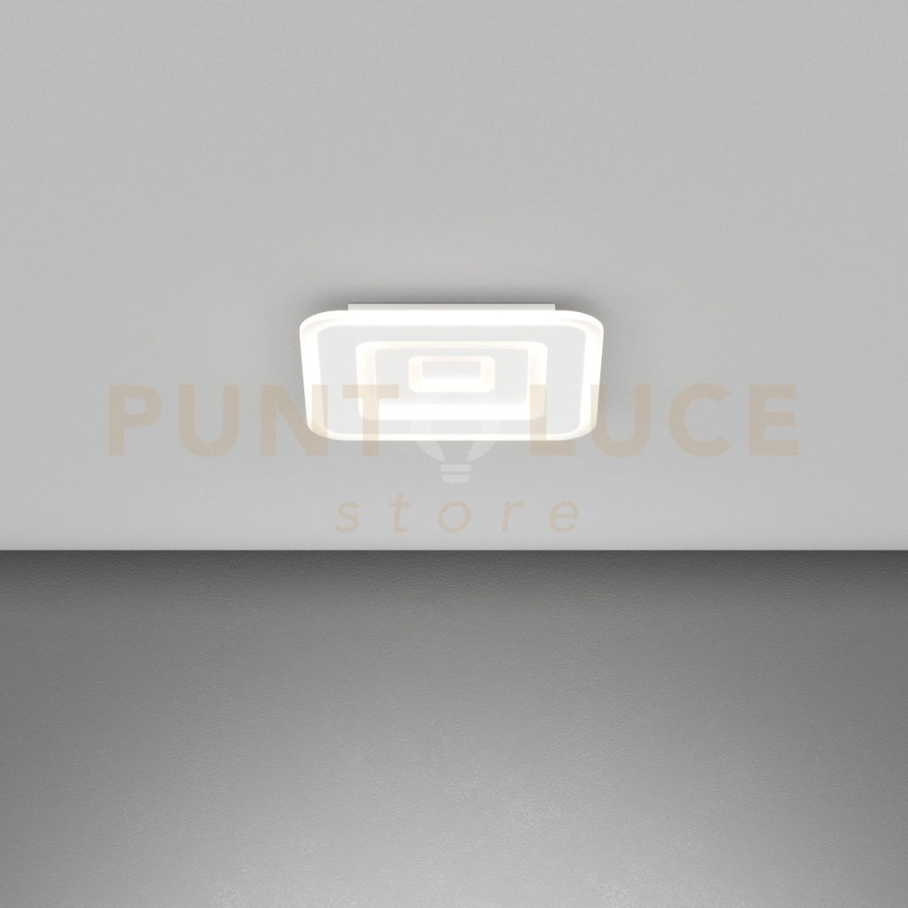 ZOOM APPLIQUE PLAFONIERA QUADRATA 35X35 BIANCO CCT SWITCH 3000-4000°K 34W - CRI 90 3400 lm