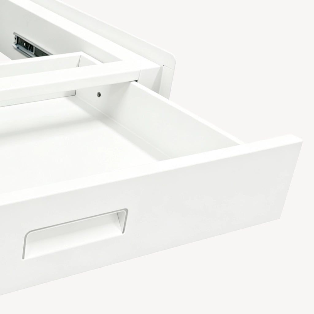 Kit di Sovrapposizione Buxton per Lavatrice e Asciugatrice con Cassetto - Bianco [en.casa]