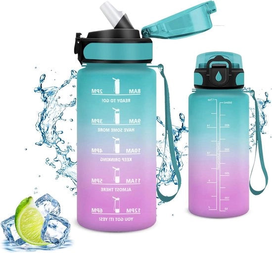 Bottiglia in Vetro con Canne - Senza Sapore e BPA - 0,5 L