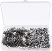 Kit di riparazione 230 pezzi - Borse di alluminio - Connettivi Z di sovrapposizione - Viti per serraggio Clips/W - Viti per brocchi/Broccolari - Adatto per vetro 3/4 mm - Kit di riparazione per brocchi